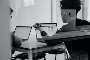 Employee Sitting in meeting room