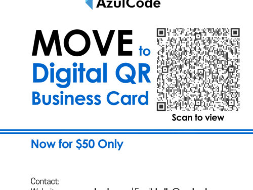 QR Business Card Banner